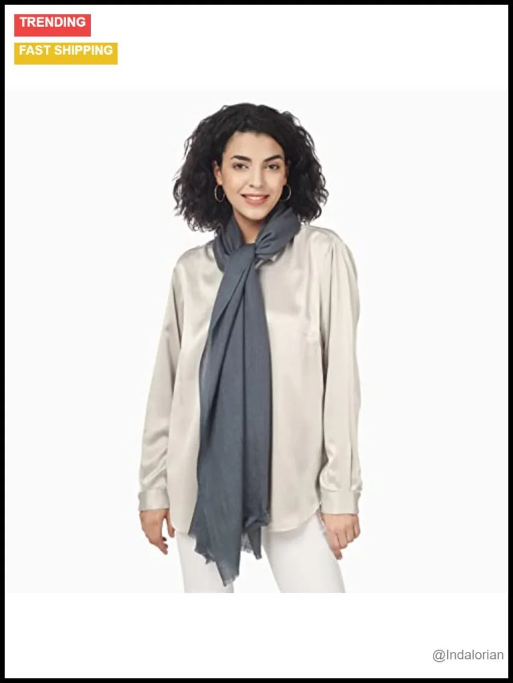 Ultra-Thin Merino Wool Scarf Soft & Warm Featherlight Luxurious Pashmina Wrap